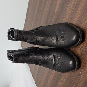 Dolce Vita Black Pueblo Western Faux Leather Ankle Boots